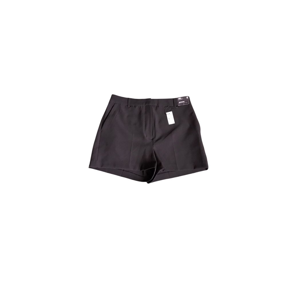 Nwt Express Black Editor Super High Rise Shorts
